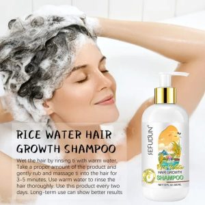 Hair rice growth shampoo