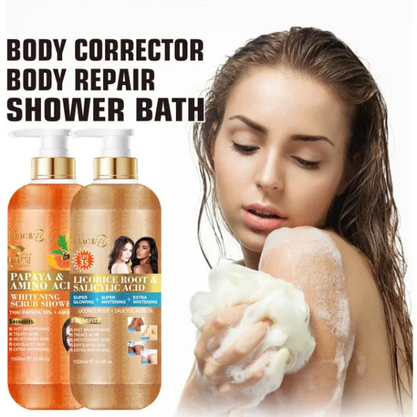 Super Whitening  glowing and body corrector scrub shower gel - Image 2