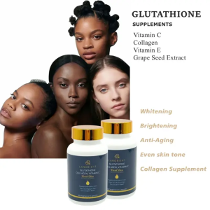 60 capsules glutathione, collagen and vitamin C for smooth and brighter skin Achieve radiant, smooth skin from within with our Glutathione, Collagen, and Vitamin
