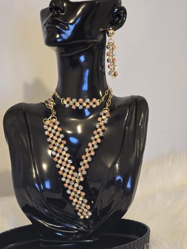 Gold plated jewellery set - Image 2