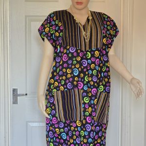 Ankaraprint boubou one size for women