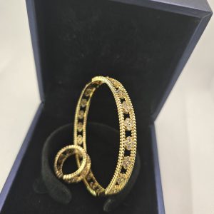 Gold-Plated bracelet and earrings
