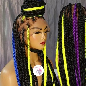 Bold bob  marley braided wig