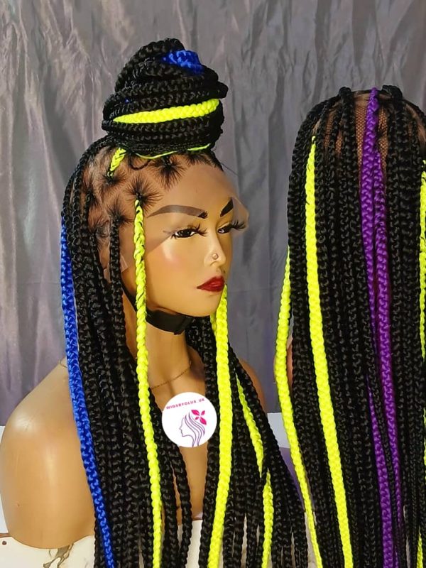 Bold bob  marley braided wig
