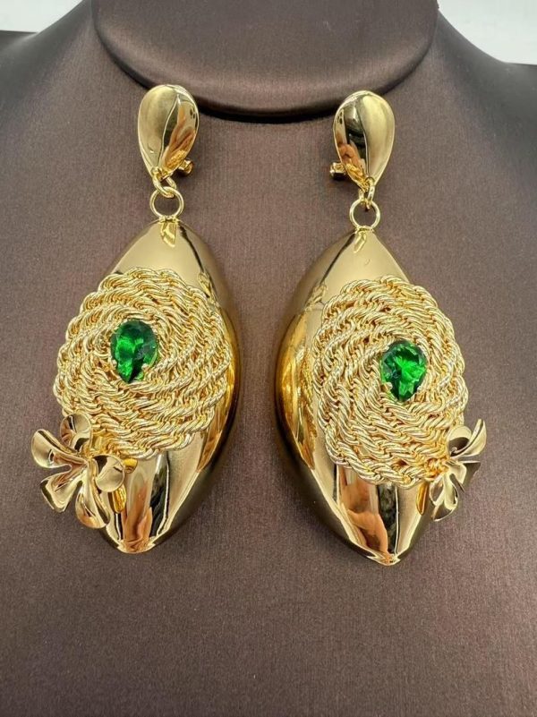 Gold plated earrings