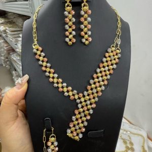 Gold plated jewellery set