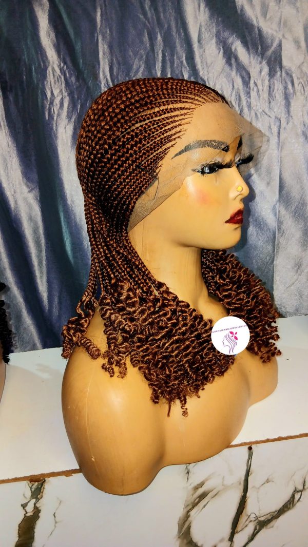 cornrow braided wig for women