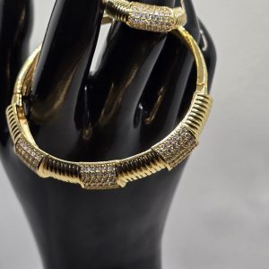 Non-tarnish bracelets with ring