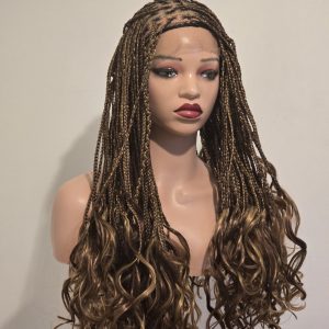 French curl braided wigs