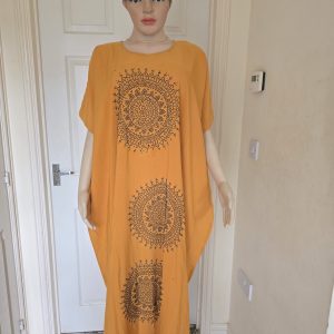 Free boubou gown with touch of rhinestone