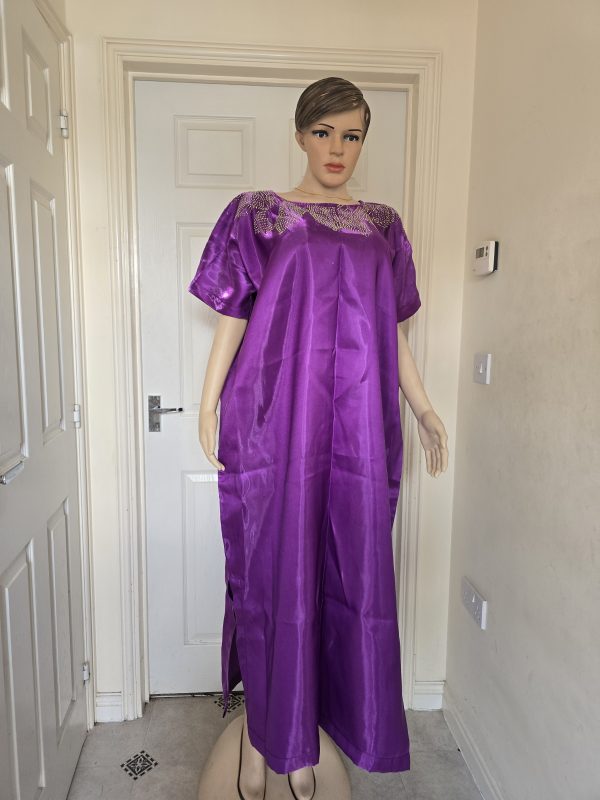 Mikado boubou free size gown - Image 2