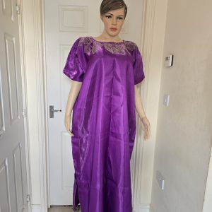 Mikado boubou free size gown