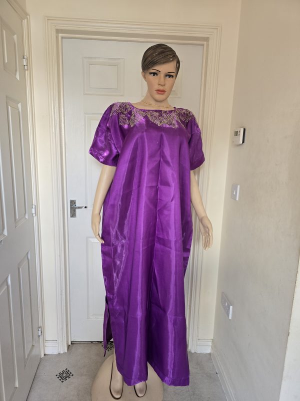 Mikado boubou free size gown
