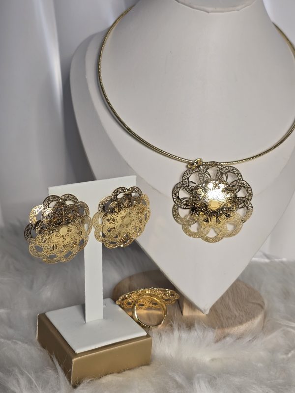 Gold plated jewellery set - Image 2