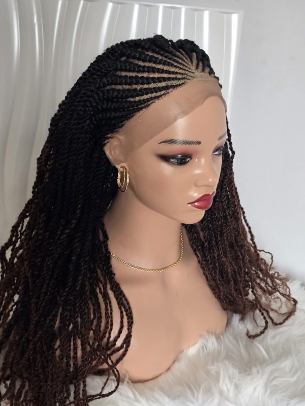 #Kinky braided wig