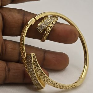 Non-tarnish bracelets with ring