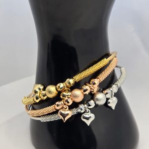 Non tarnish 3tones bracelet