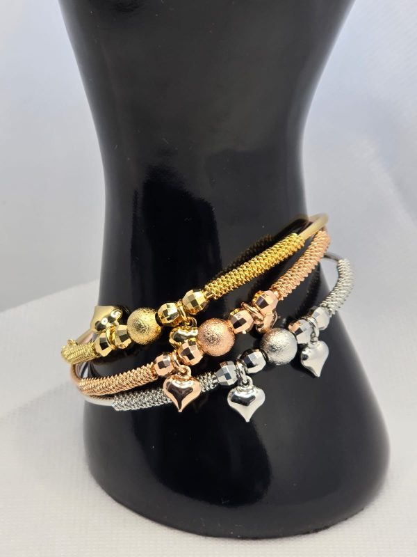 Non tarnish 3tones bracelet