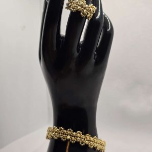 Non-tarnish bracelets with ring