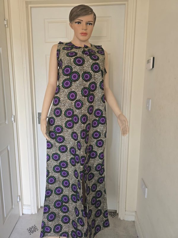 A line ankara dress available in size 10,12