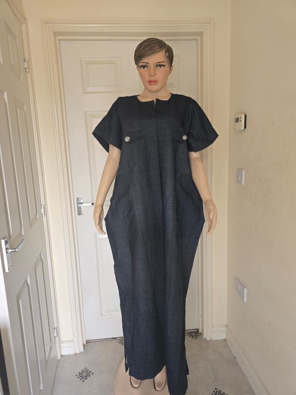 Denim jean gown size 12,14,16