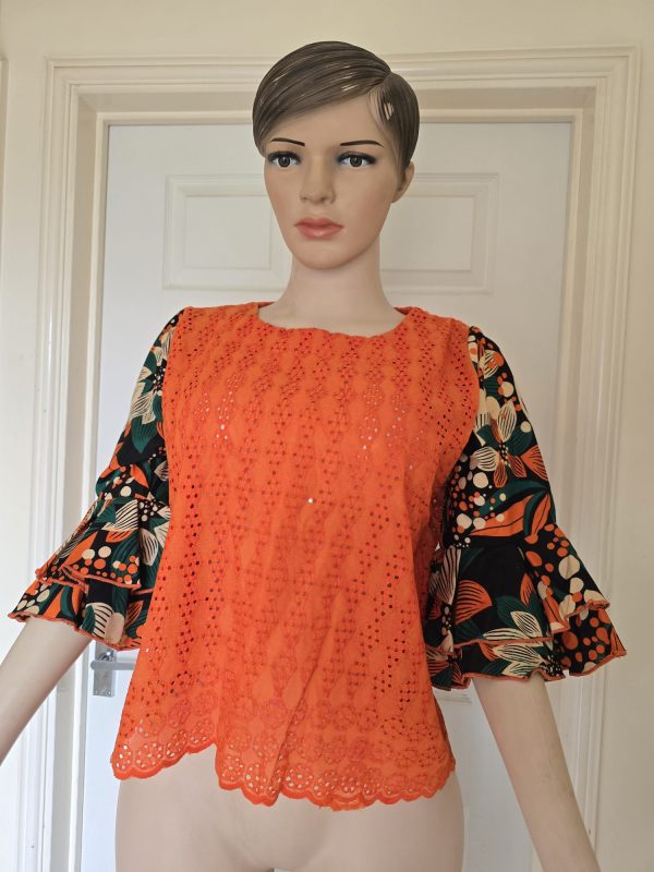 Dry lace with ankara