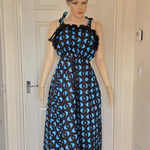 Ankara dress with touch of rhinestone