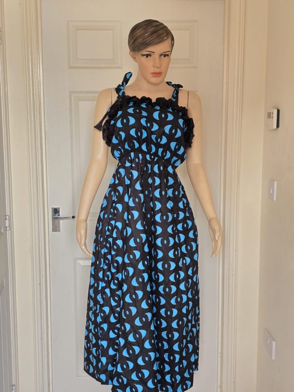 Ankara dress with touch of rhinestone