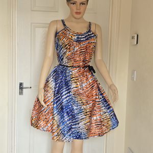 Kampala short gown dress available in size 12,14,16