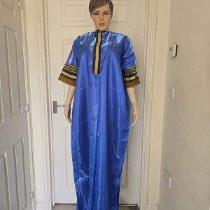 Boubou mikado with aso oke  free gown